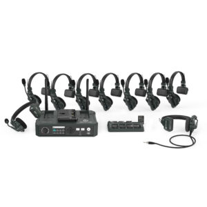 Hollyland Solidcom C1-HUB8S Full-Duplex Wireless DECT Intercom System with 9 Headsets and HUB Base (1.9 GHz)